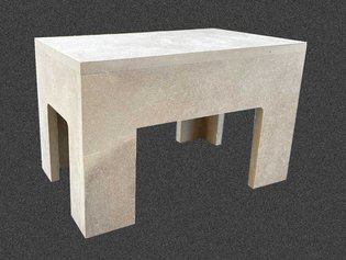 MDF-Schemel mit mehrfachen Holzdübel-Verbindungen und stabiler Konstruktion